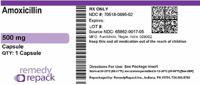 Amoxicillin 500mg 70518 0895 02